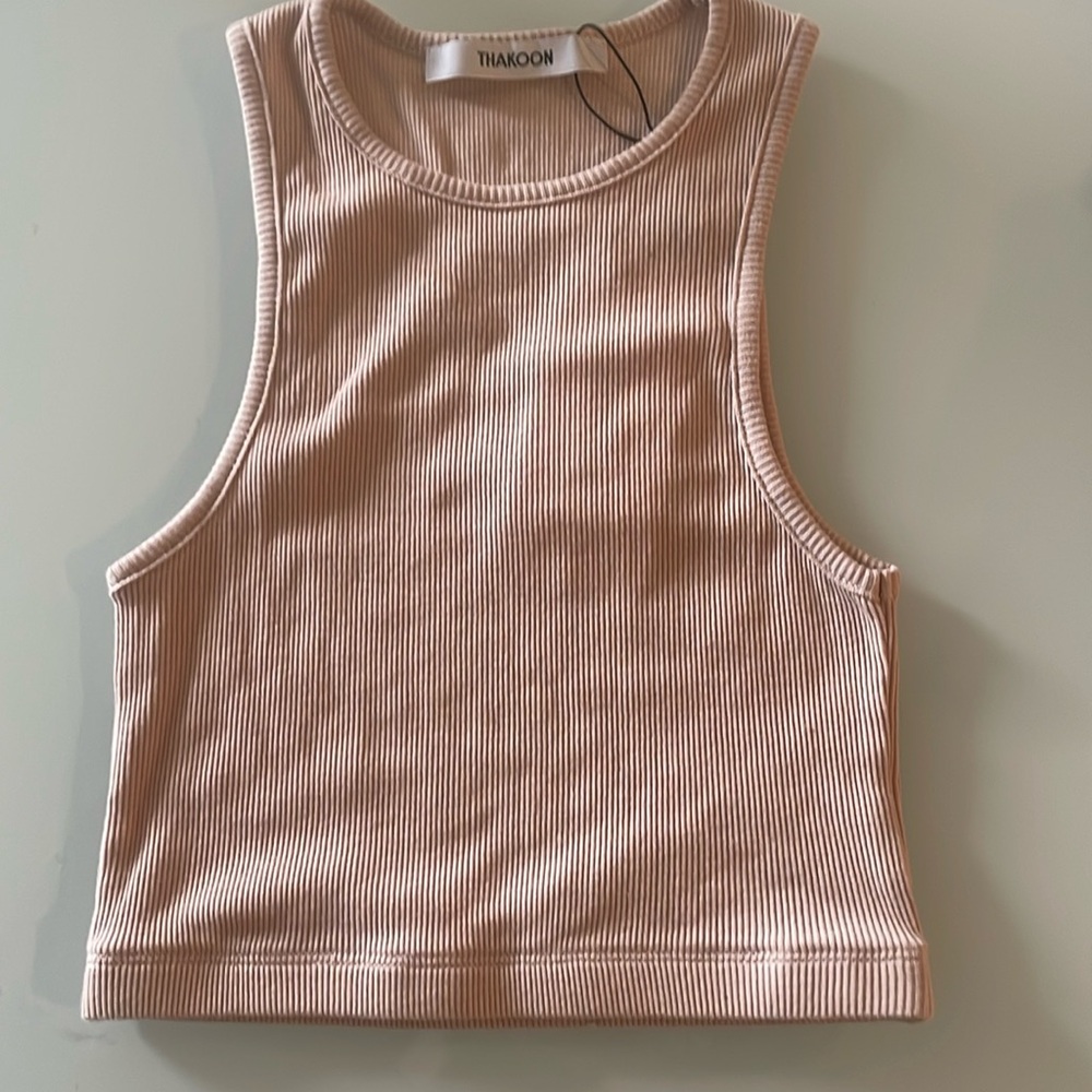New Thakoon Dusty Pink Crop Top Size XS